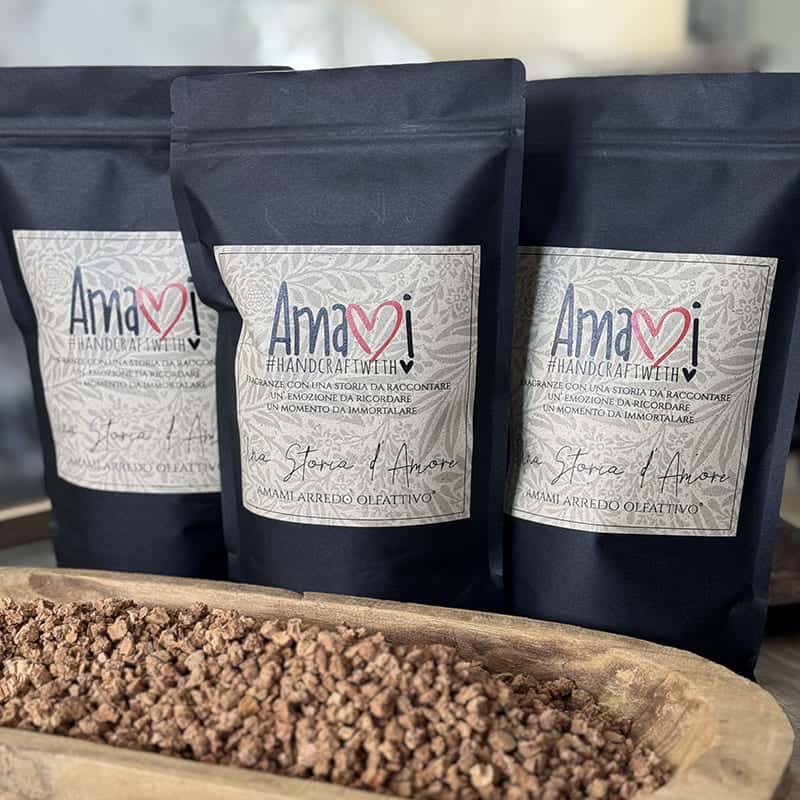 Profumatore in granuli di sughero naturale Amamishop