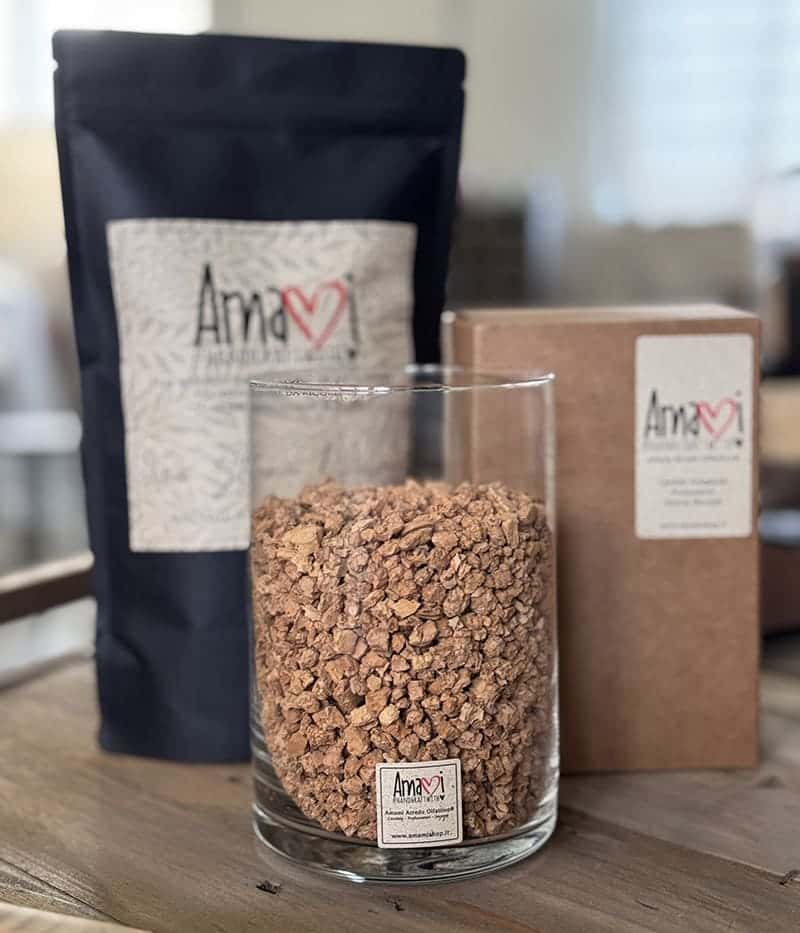 Vaso Profumatore in granuli di sughero naturale Amamishop