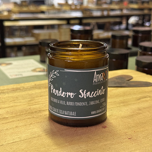 Candela artigianale in cera di soia Amamishop