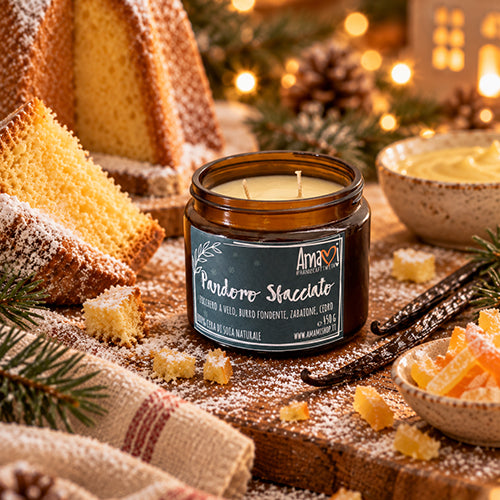 Candela artigianale in cera di soia Amamishop