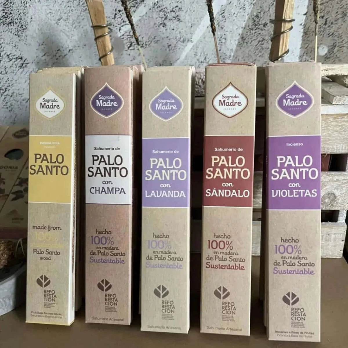 Astuccio 5 Incensi Naturali Palo Santo - Amami Arredo Olfattivo