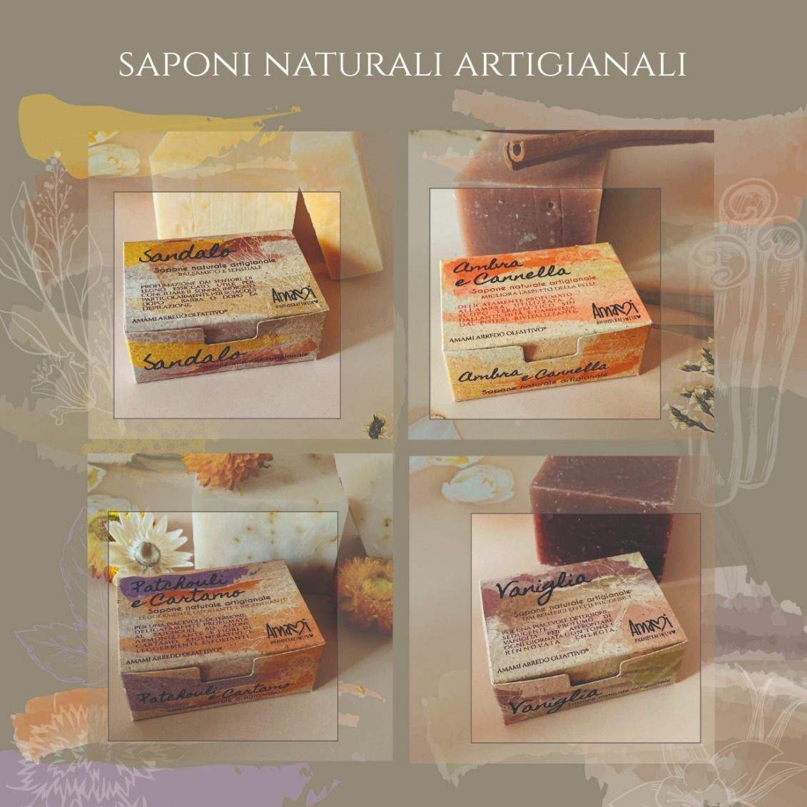 Box 4 Saponi Naturali - Amami Arredo Olfattivo