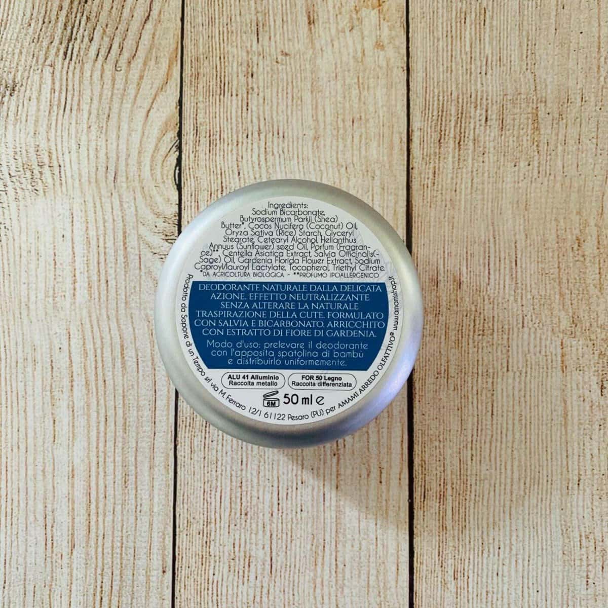Burro Deodorante Naturale A'mare - Amami Arredo Olfattivo