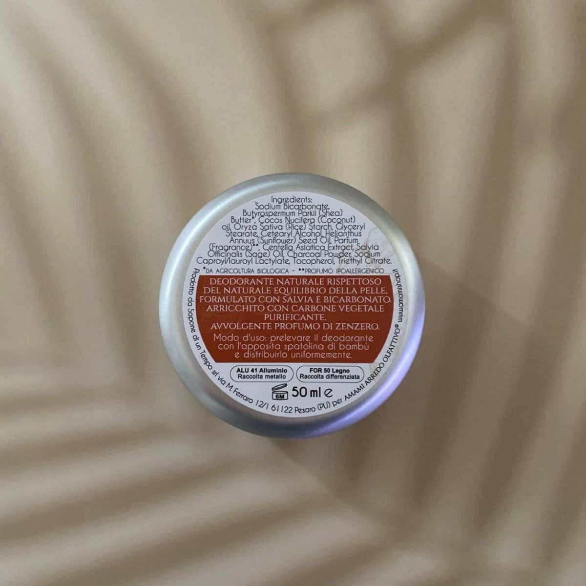 Burro Deodorante Naturale SenzaTempo - Amami Arredo Olfattivo