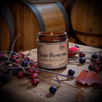 Candela in cera di soia naturale Rosso Borgogna Amamishop