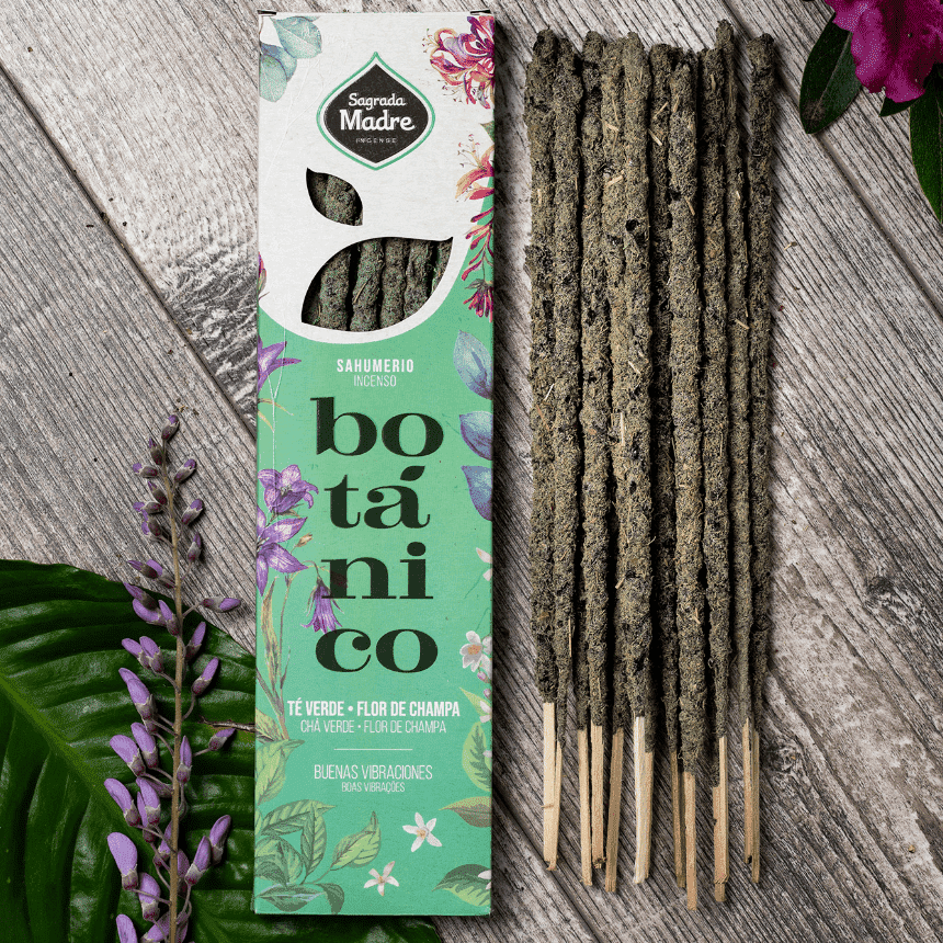 Incenso Naturale Botanico Fiorito "Te Verde e Fiori di Champa" - Amami Arredo Olfattivo
