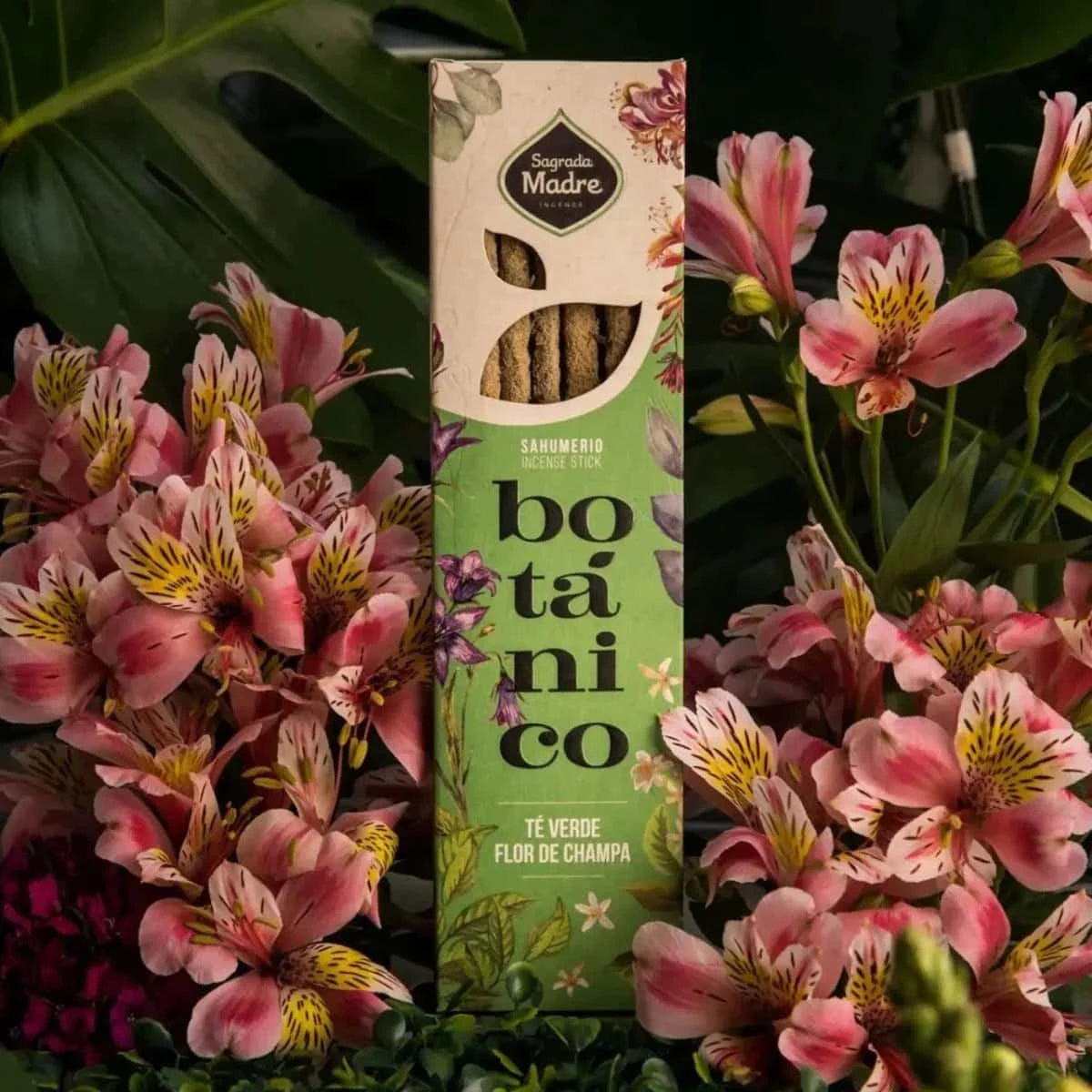 Incenso Naturale Botanico Fiorito "Te Verde e Fiori di Champa" - Amami Arredo Olfattivo