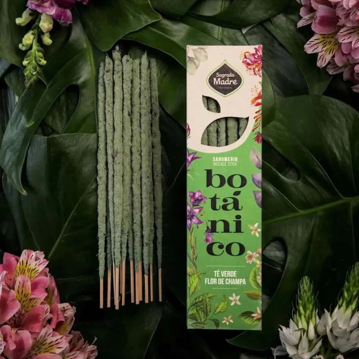 Incenso Naturale Botanico Fiorito "Te Verde e Fiori di Champa" - Amami Arredo Olfattivo