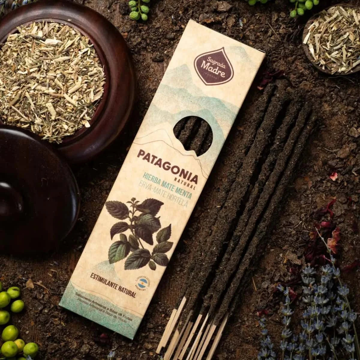 Incenso Naturale Patagonia Erba Mate e Menta - Amami Arredo Olfattivo