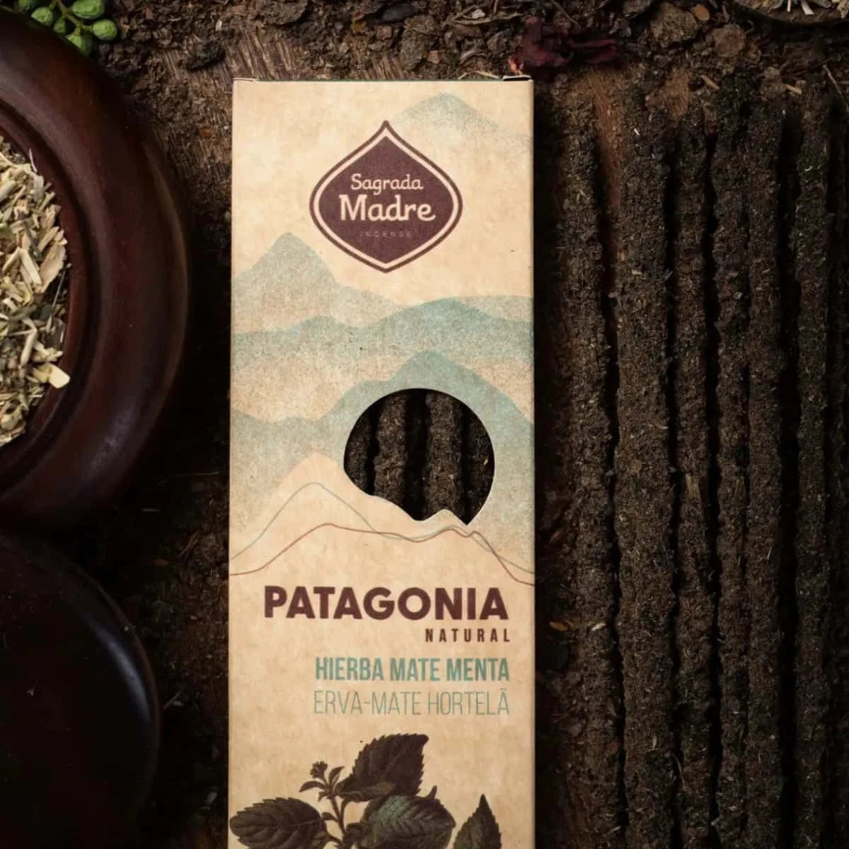 Incenso Naturale Patagonia Erba Mate e Menta - Amami Arredo Olfattivo