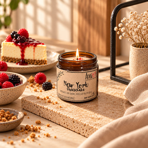 Candela artigianale in cera di soia Amamishop