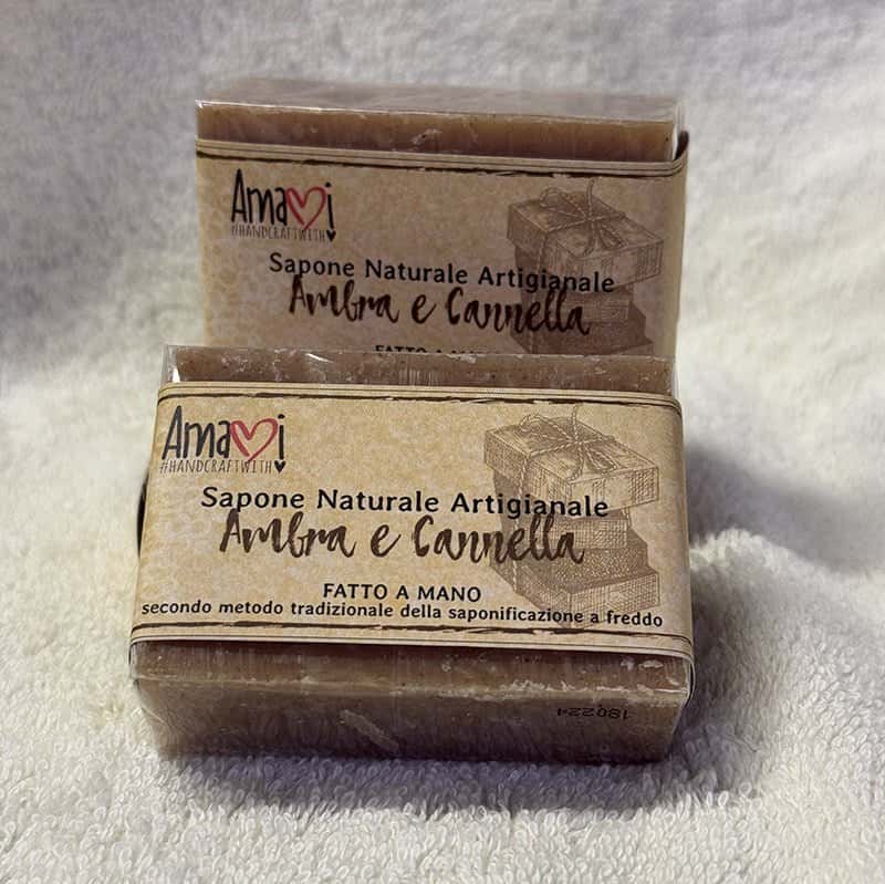 Sapone Naturale Ambra & Cannella - Amami Arredo Olfattivo